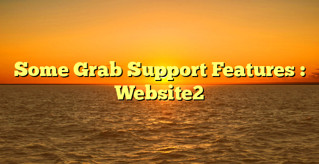 Some Grab Support Features : Website2